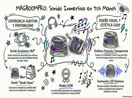 Parlante Magnético Portátil “MagBoom Pro"