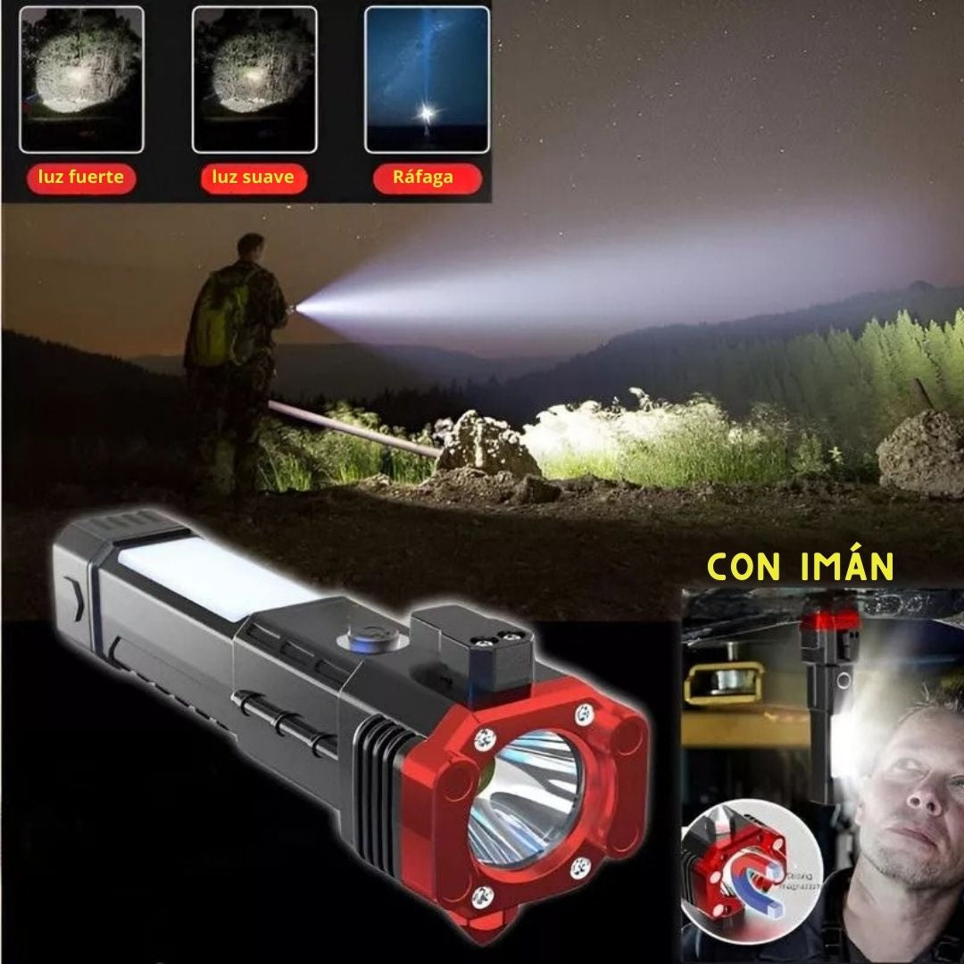 Linterna 4 en 1 pro - Tu seguridad no debería depender de la suerte