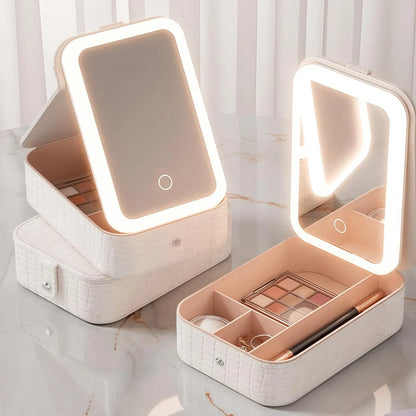 Cosmetiquero Portátil Espejo LED