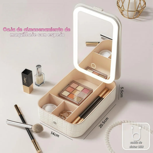 Cosmetiquero Portátil Espejo LED