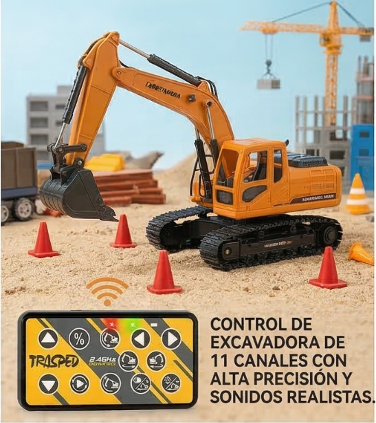 Mini Vehículos de Construcción a Control Remoto RC