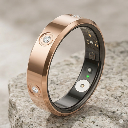 Smart Ring Pro 2026: Tu Salud en un Anillo (Edición Gold & Silver)