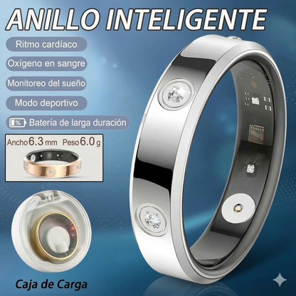 Smart Ring Pro 2026: Tu Salud en un Anillo (Edición Gold & Silver)