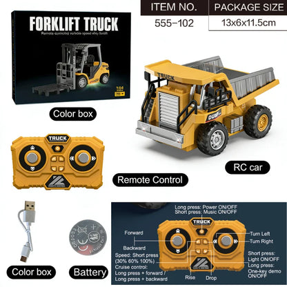 Mini Vehículos de Construcción a Control Remoto RC