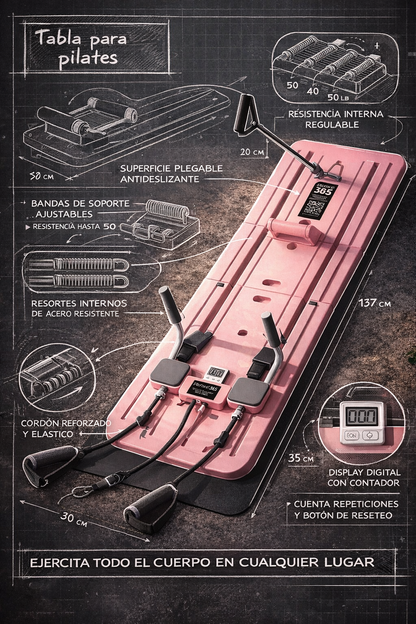 TABLA PARA PILATES PLEGABLE - Pilates donde y cuando quieras!