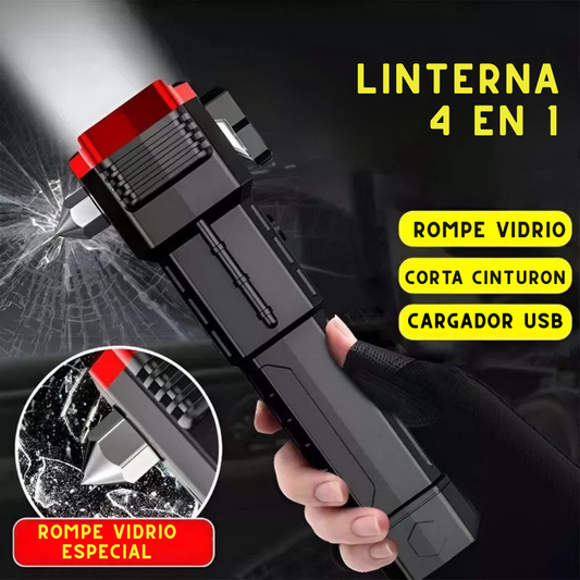 Linterna 4 en 1 pro - Tu seguridad no debería depender de la suerte