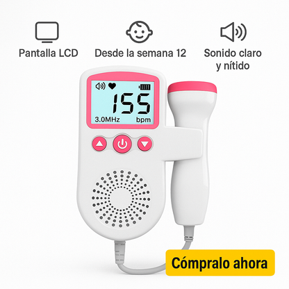 MONITOR DE FRECUENCIA CARDÍACA PARA BEBÉS - Convierte la espera en paz