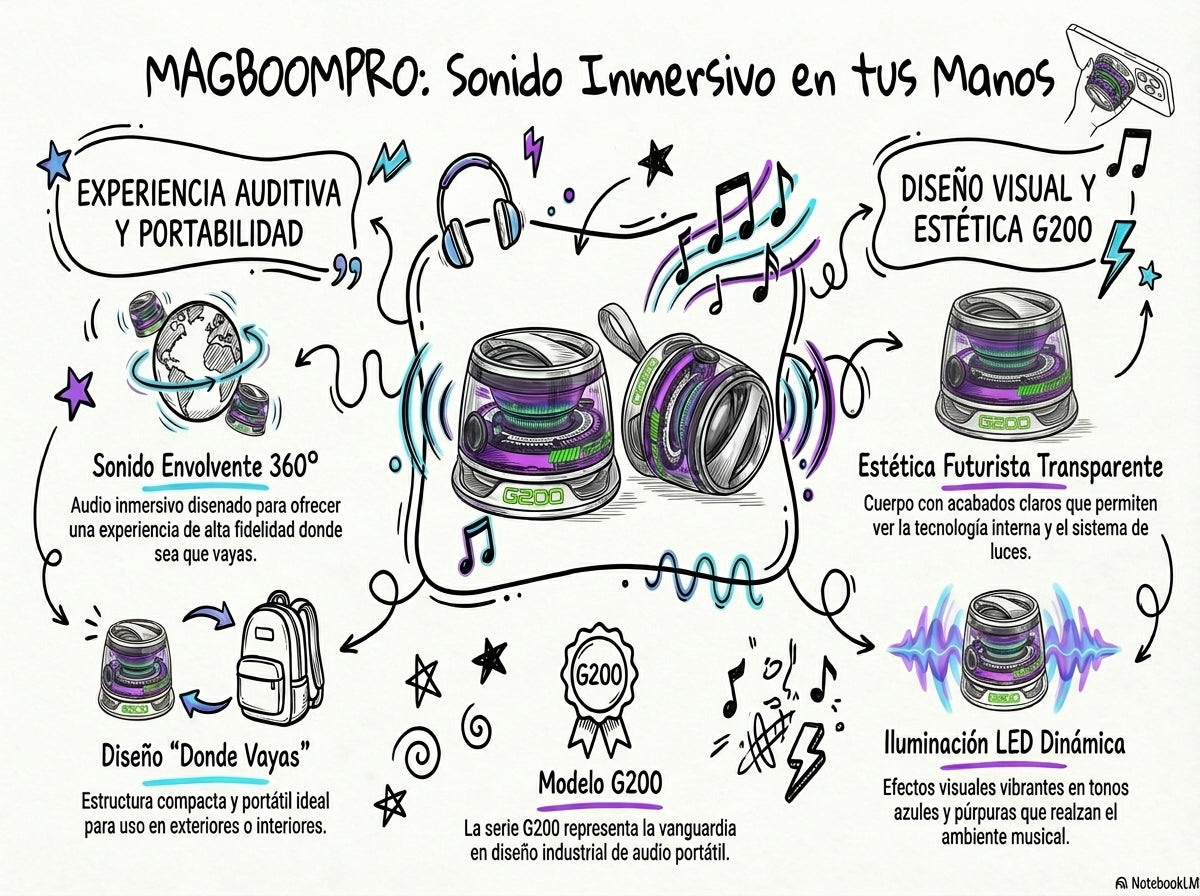 Parlante Magnético Portátil “MagBoom Pro"