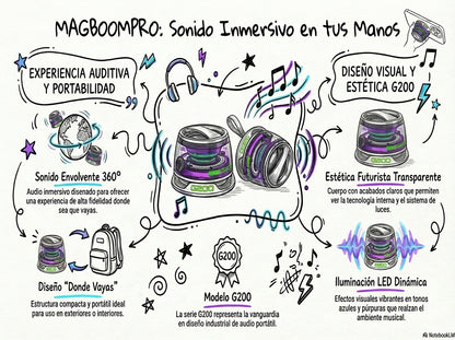 Parlante Magnético Portátil “MagBoom Pro"